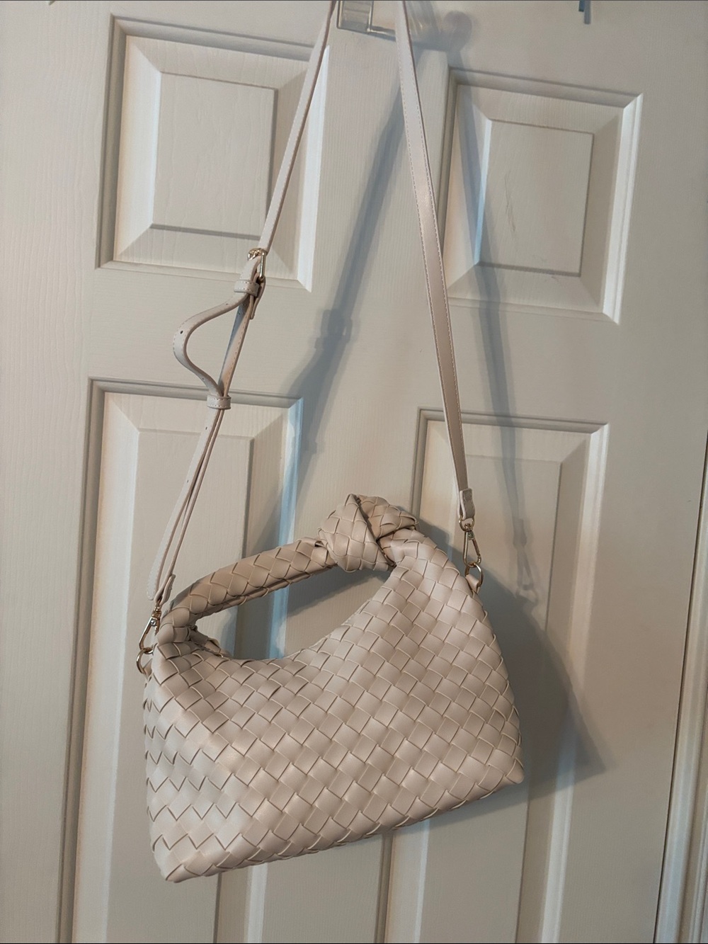 Cream handbag